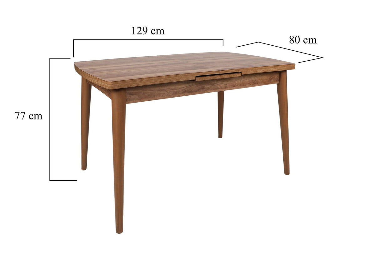 Masa Bucatarie Incime, Nuc, 130x79x80 cm