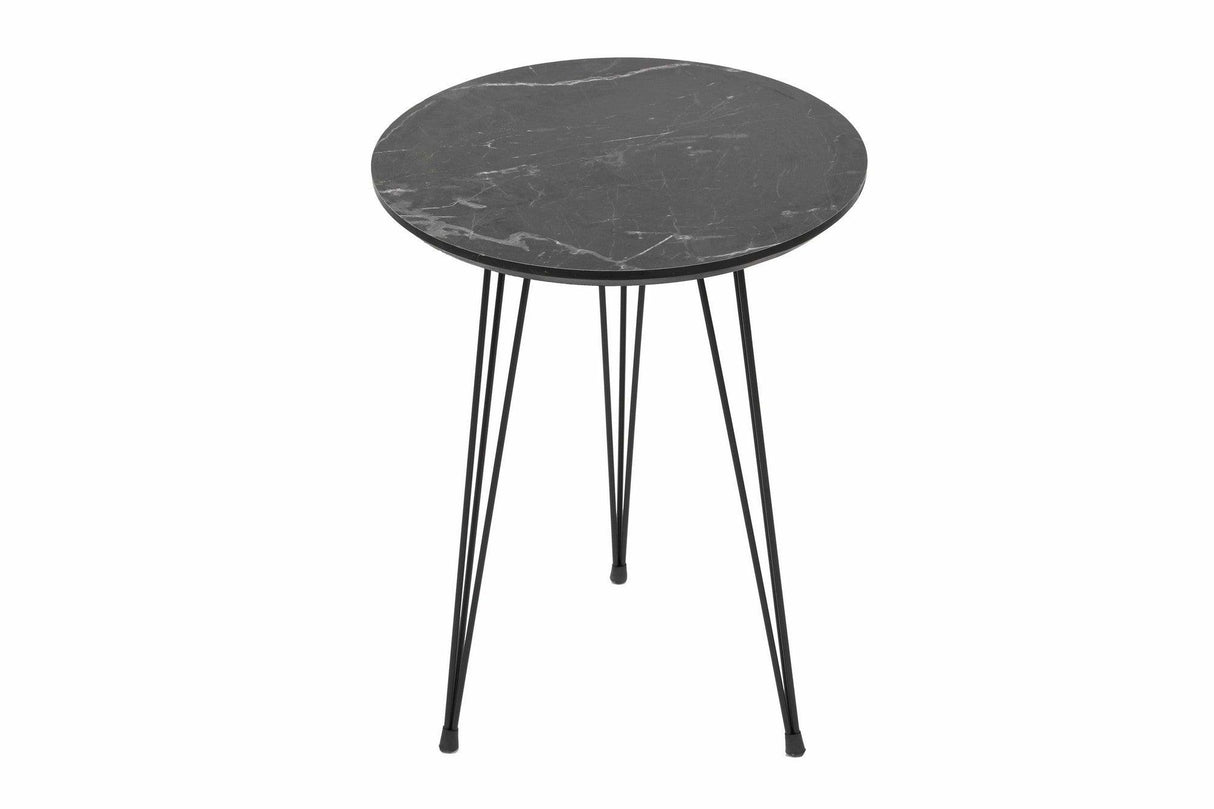 Masuta de Cafea Mime, Negru, 38 x 38 x 55 - 50 - 45 cm