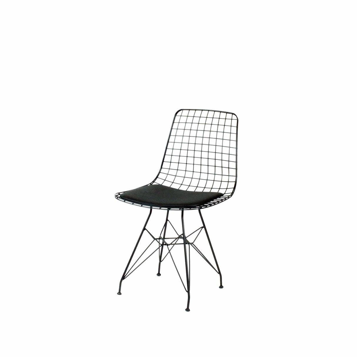 Scaun metal Frame, Negru, 53 x 80 x 51 cm