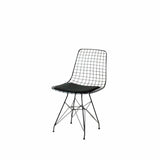 Scaun metal Frame, Negru, 53 x 80 x 51 cm