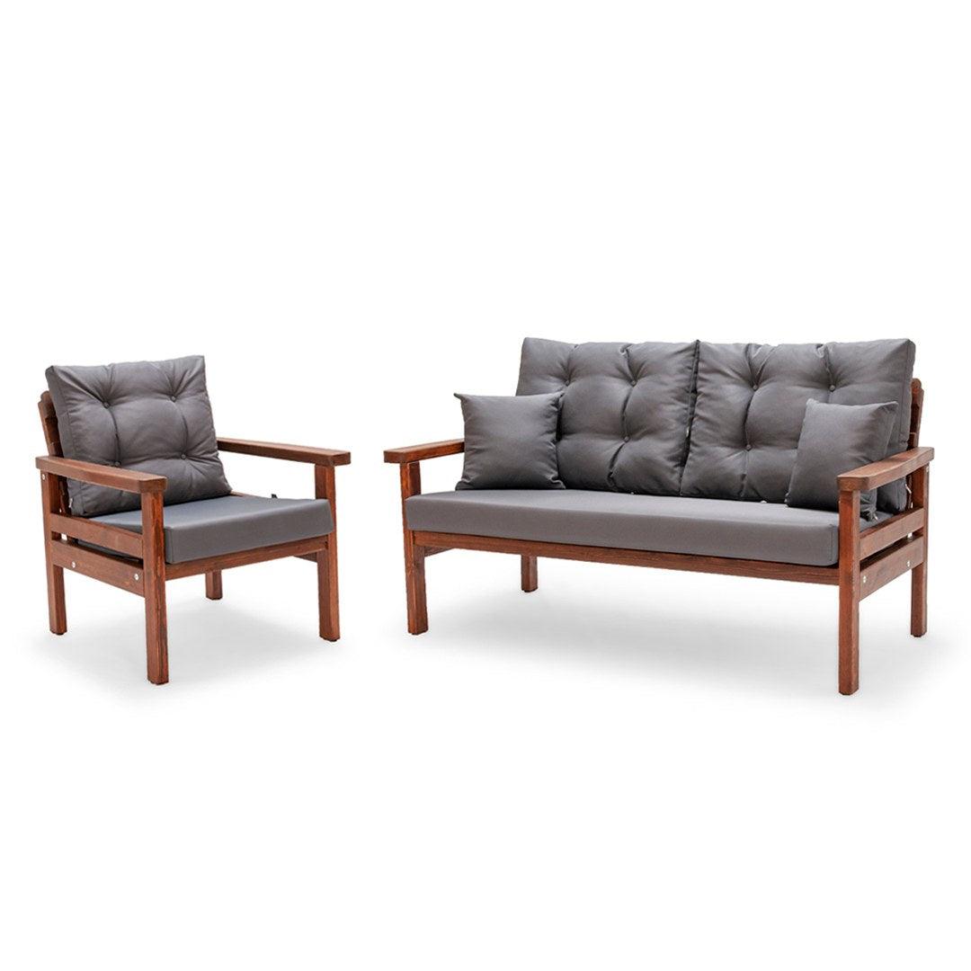 Set De Lounge De Grădină Milan - Ant 31, Gri, 60X55X45 Cm