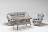 Set De Lounge De Grădină Zakkum Plus - 211S, Gri, 149X79X86 Cm