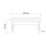 Set Masa Bucatarie și scaune (5 bucăți) Vina 1048, Stejar, 129x75x80 cm