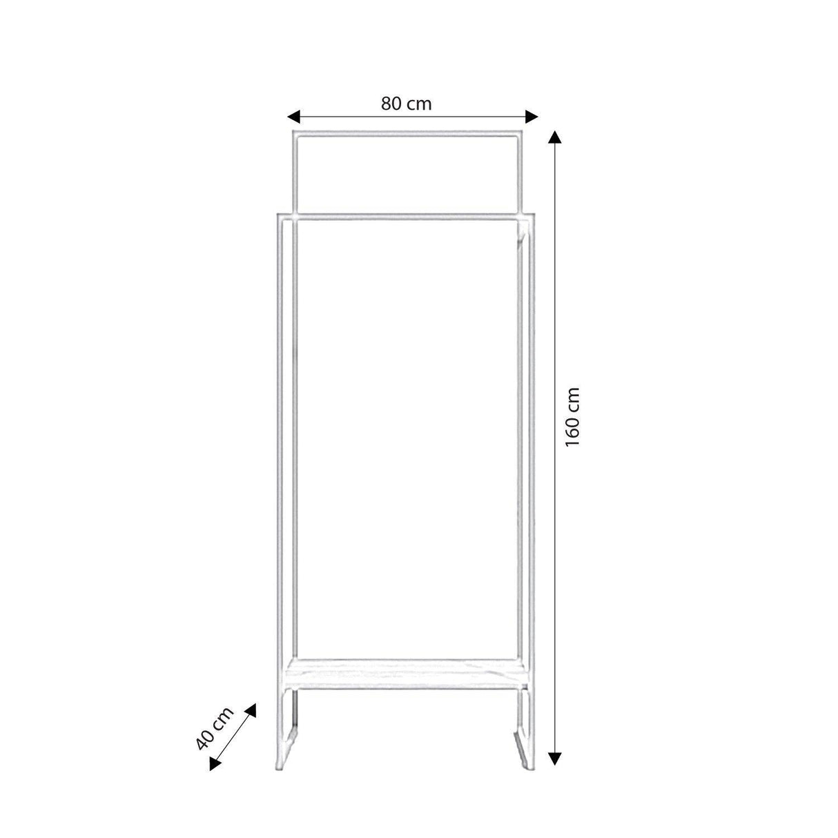 Suport/Stander Umerase Leipzig Auriu, 80 X 170 X 35 Cm