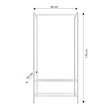 Suport/Stander Umerase Milano Auriu, 80X35X35 Cm