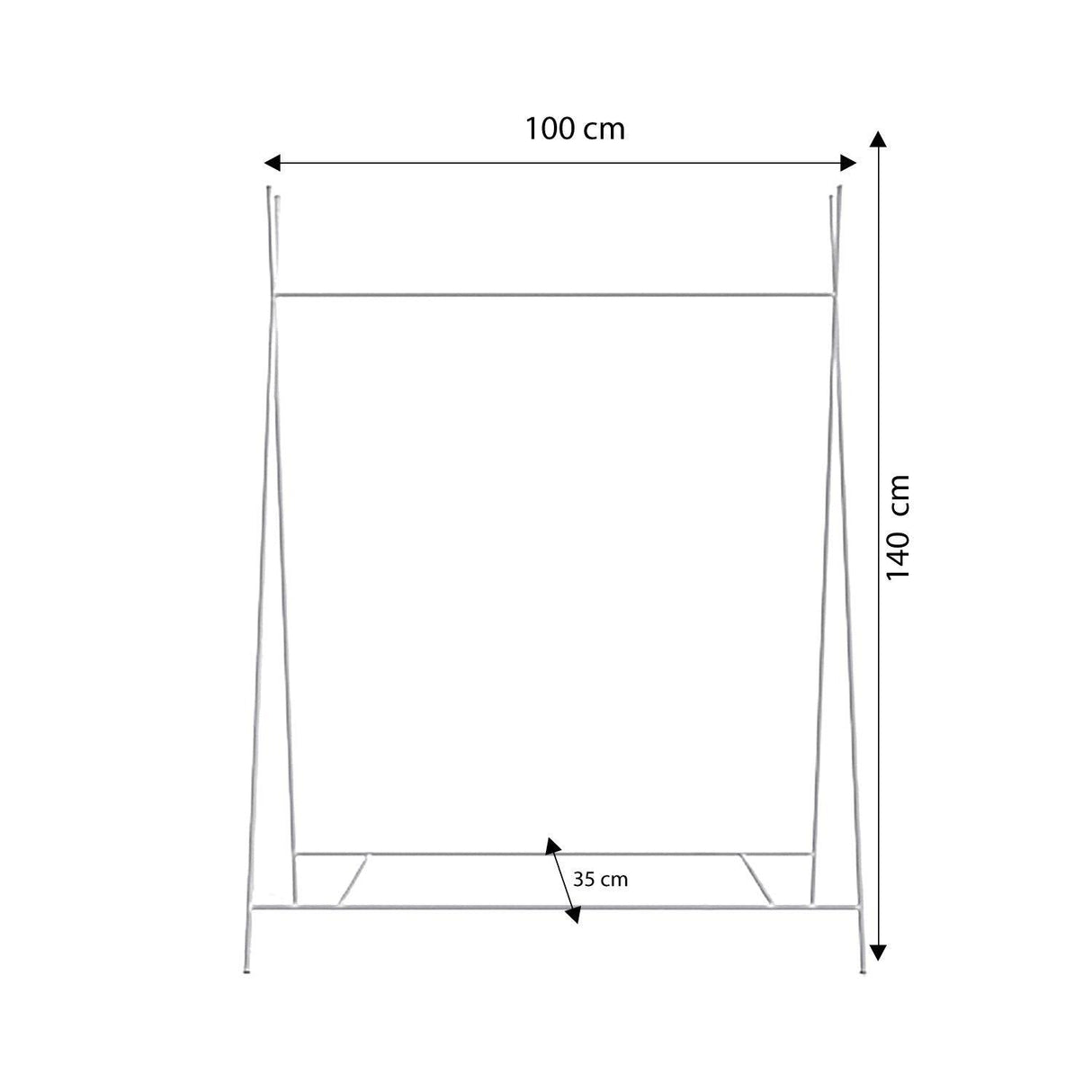 Suport/Stander Umerase Sochen, Auriu, 100 X 140 X 35 Cm